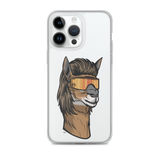 Llama Mullet iPhone Case - Clear