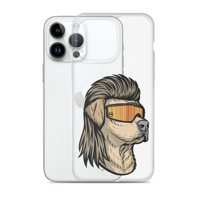Yellow Lab Mullet iPhone Case - Clear