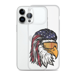 Eagle Mullet USA iPhone Case - Clear