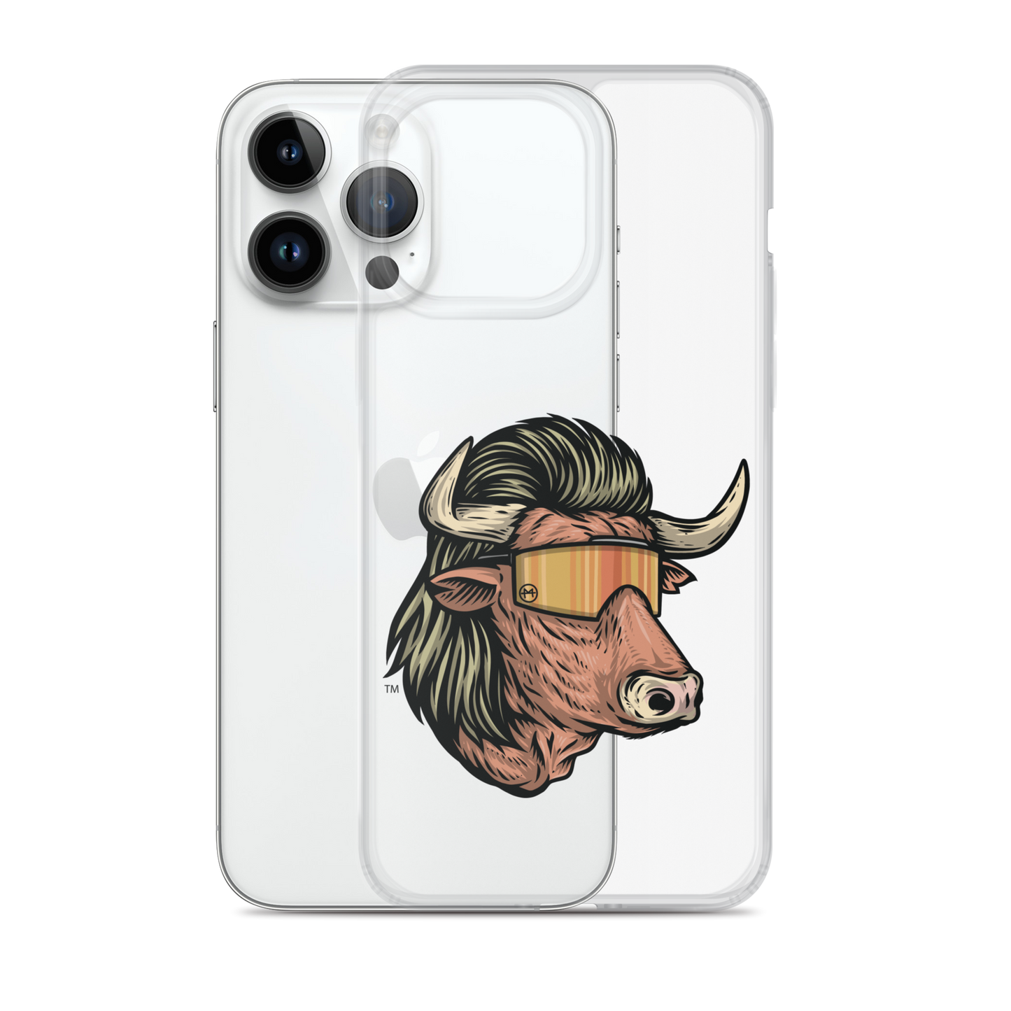 Bull Mullet iPhone Case - Clear