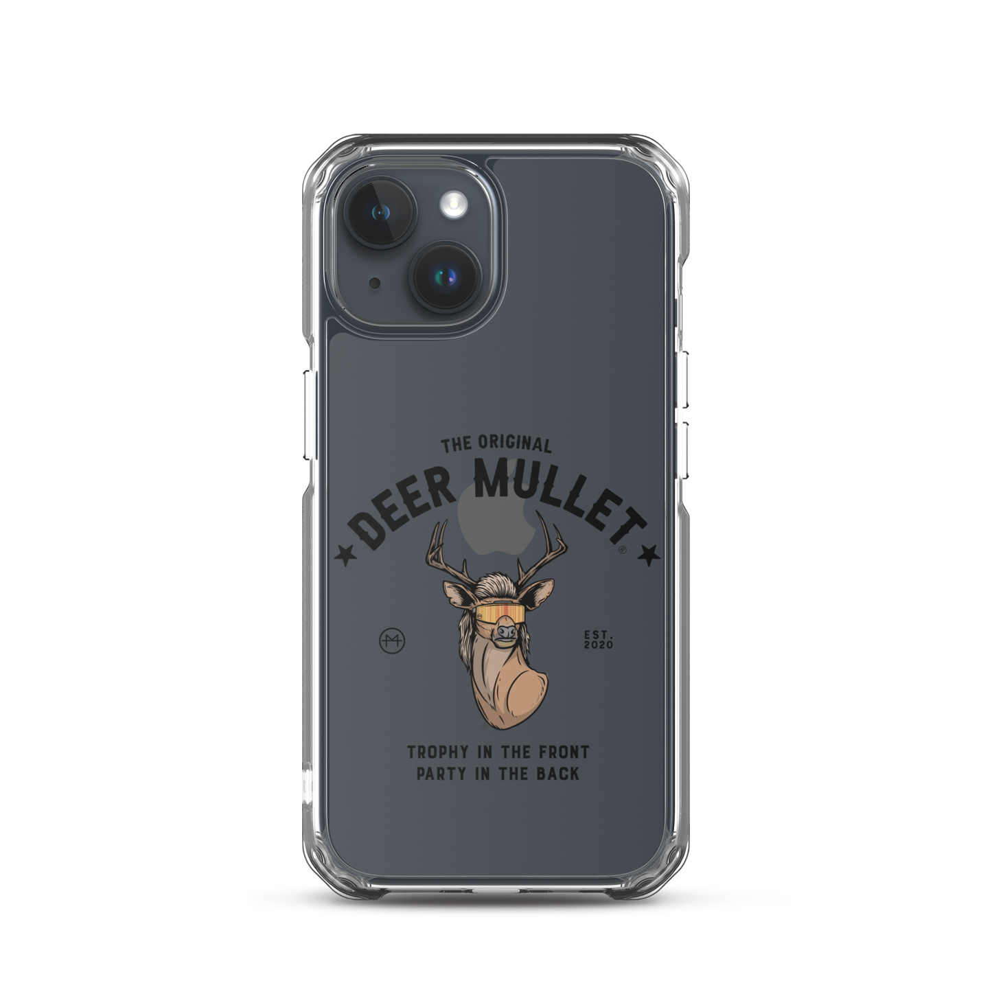 Deer Mullet Motto iPhone Case - Clear