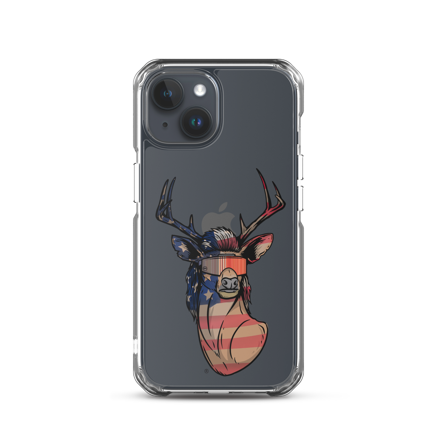 Deer Mullet USA 2.0 iPhone Case - Clear