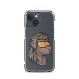 Chocolate Lab Mullet iPhone Case - Clear