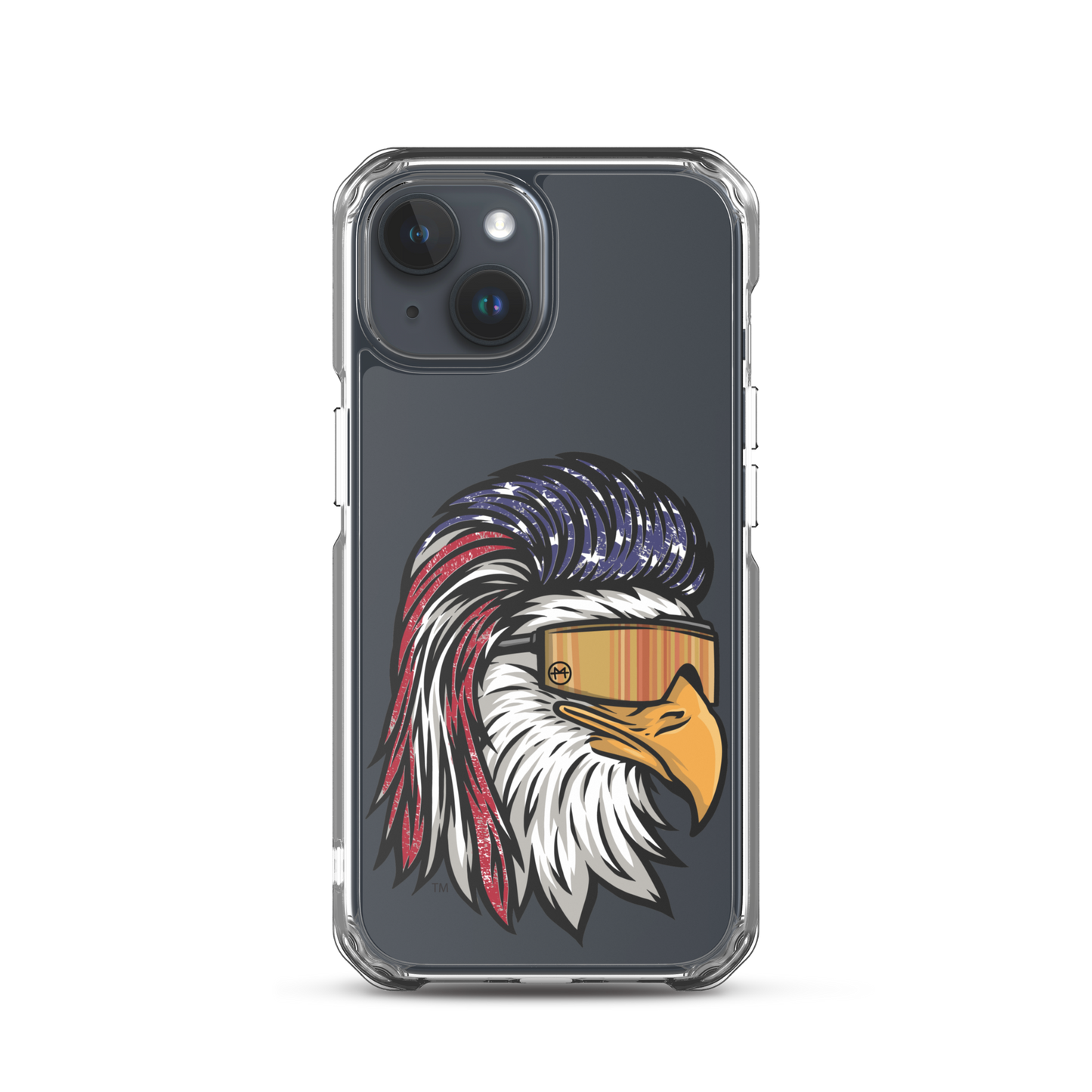 Eagle Mullet USA iPhone Case - Clear