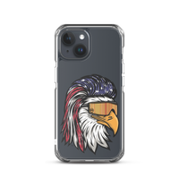 Eagle Mullet USA iPhone Case - Clear