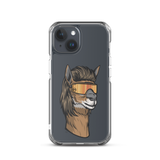 Llama Mullet iPhone Case - Clear