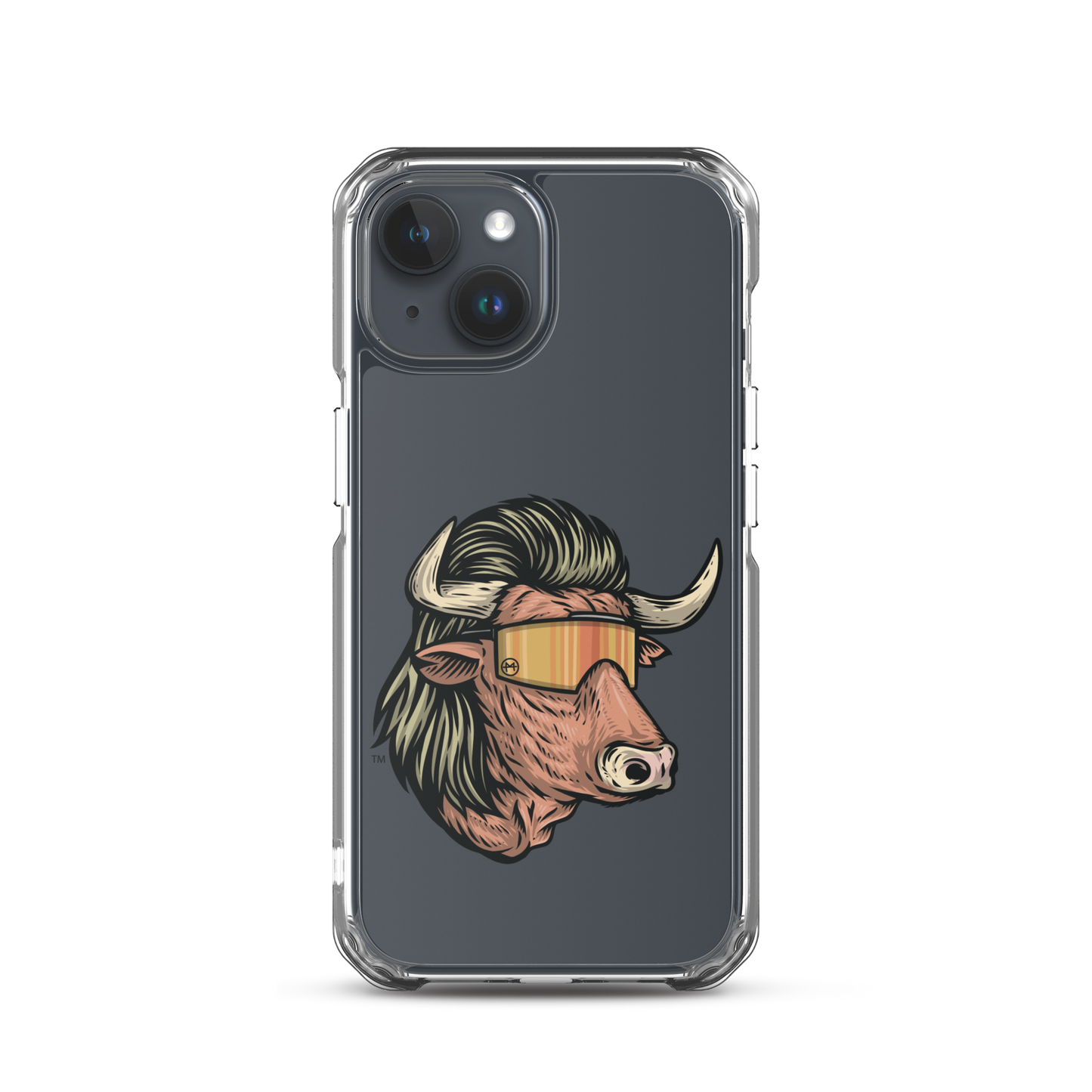 Bull Mullet iPhone Case - Clear
