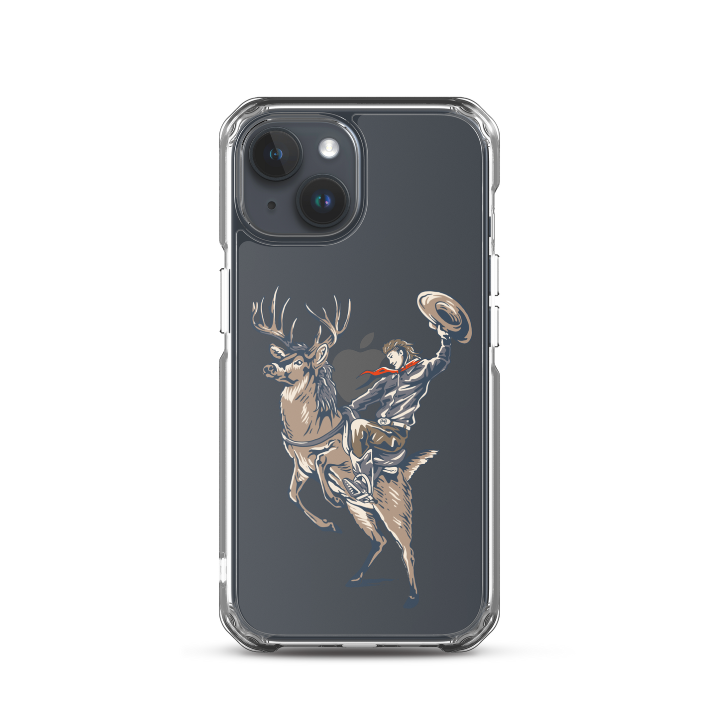 Deer Mullet Cowboy iPhone® Case - Clear