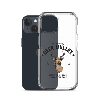 Deer Mullet Motto iPhone Case - Clear