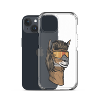 Llama Mullet iPhone Case - Clear