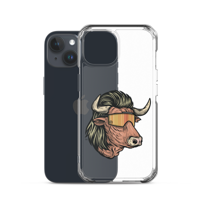 Bull Mullet iPhone Case - Clear