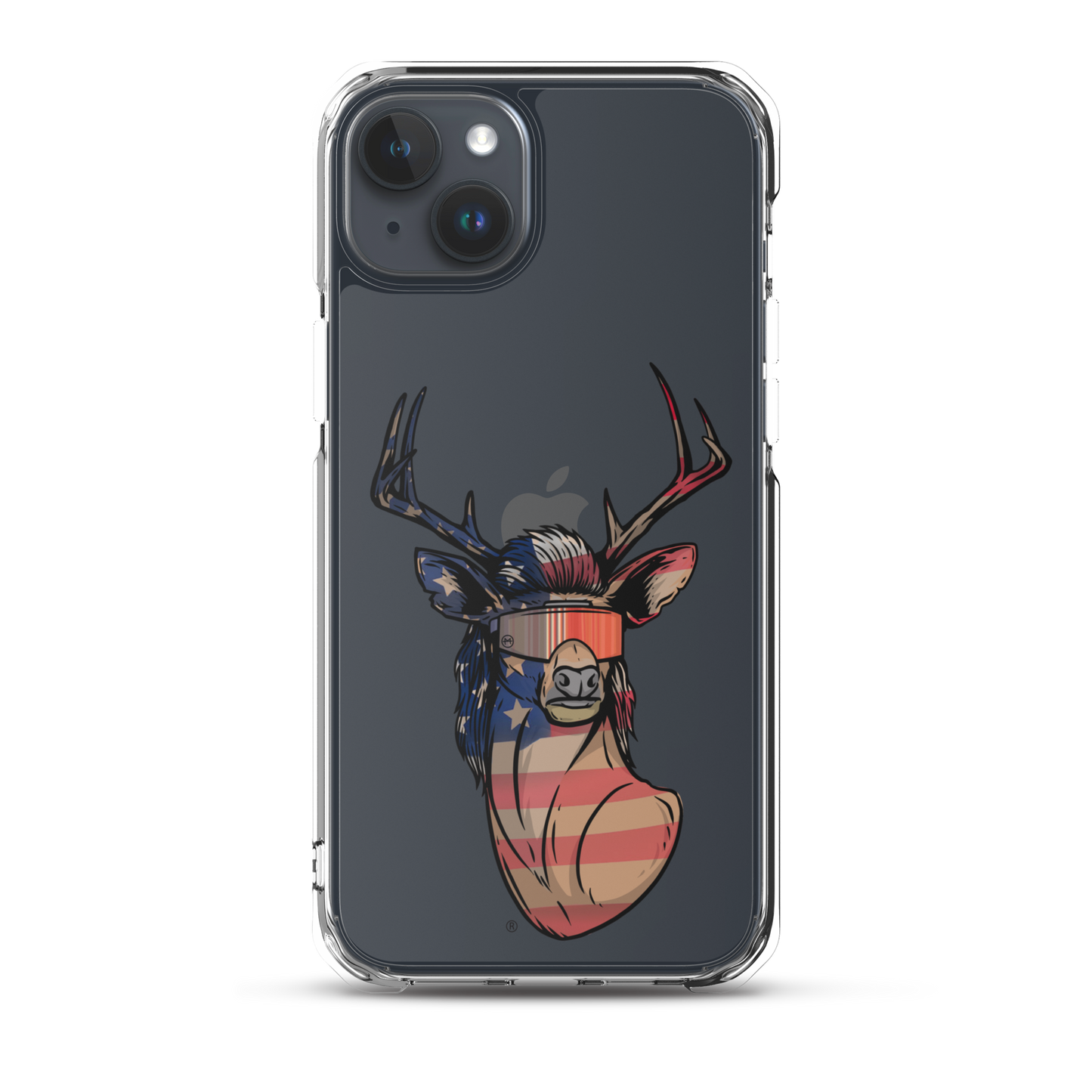 Deer Mullet USA 2.0 iPhone Case - Clear