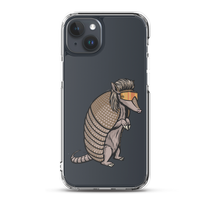 Armadillo Mullet iPhone Case - Clear
