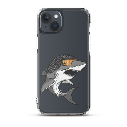 Shark Mullet iPhone Case - Clear
