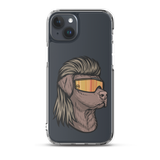 Chocolate Lab Mullet iPhone Case - Clear