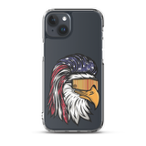 Eagle Mullet USA iPhone Case - Clear