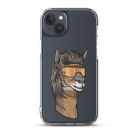 Llama Mullet iPhone Case - Clear