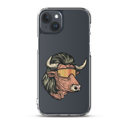 Bull Mullet iPhone Case - Clear