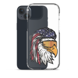 Eagle Mullet USA iPhone Case - Clear