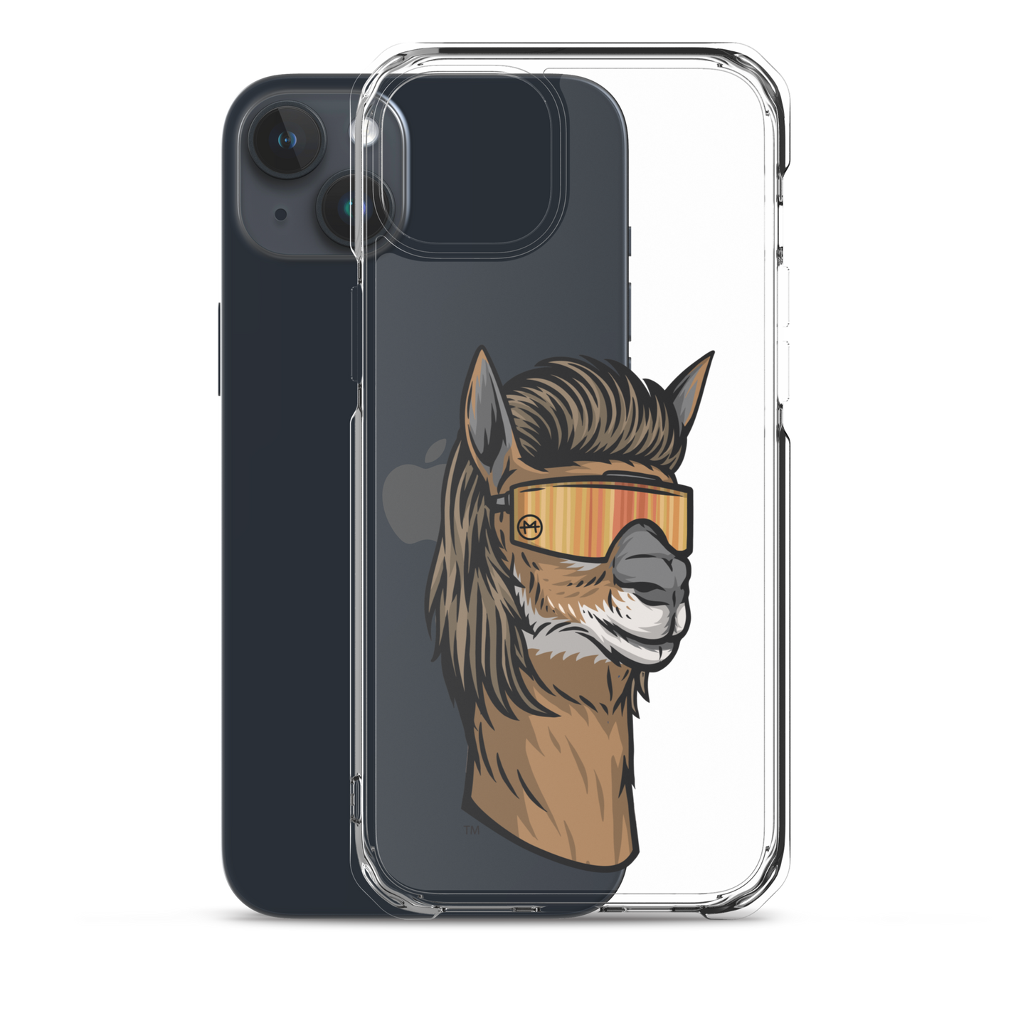Llama Mullet iPhone Case - Clear