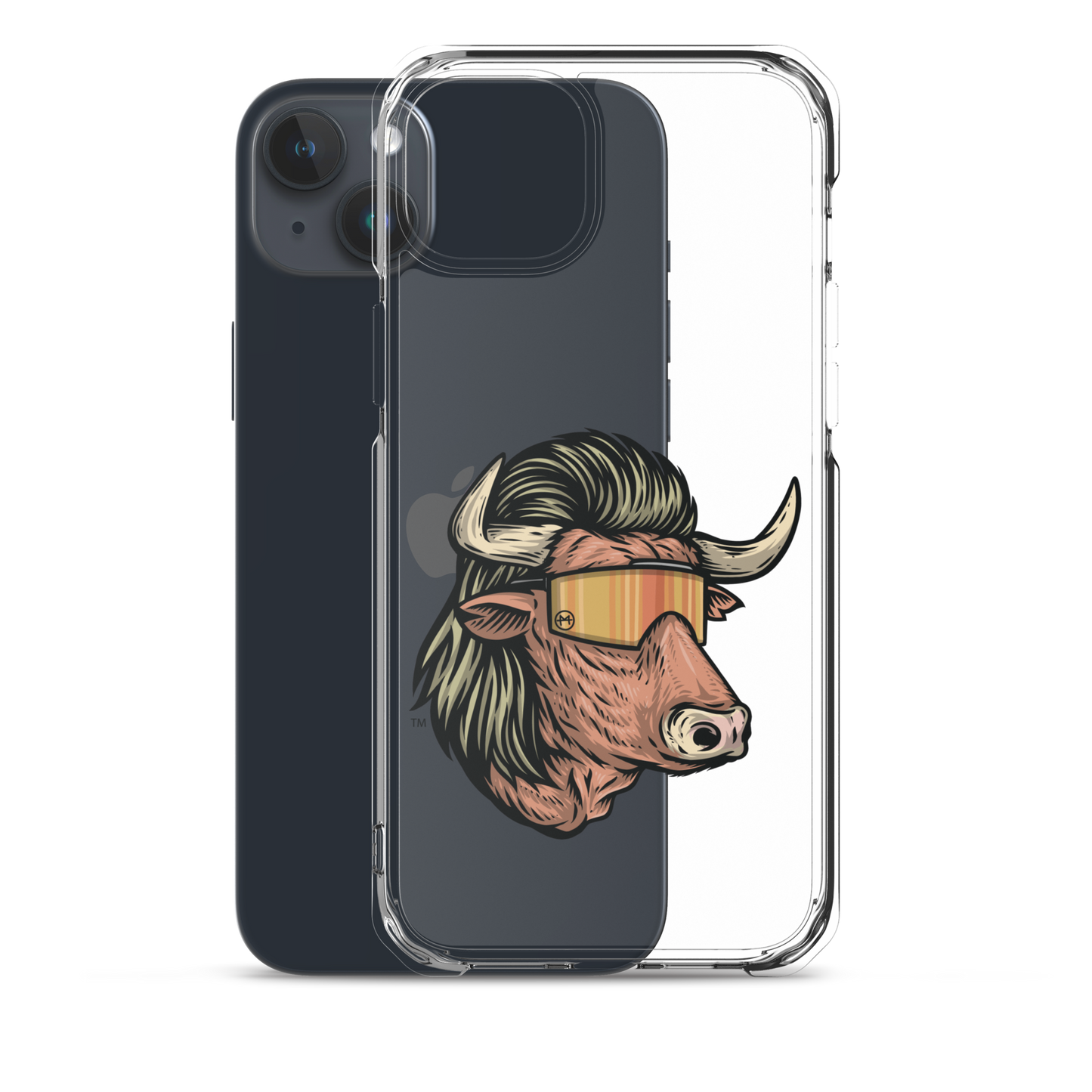 Bull Mullet iPhone Case - Clear