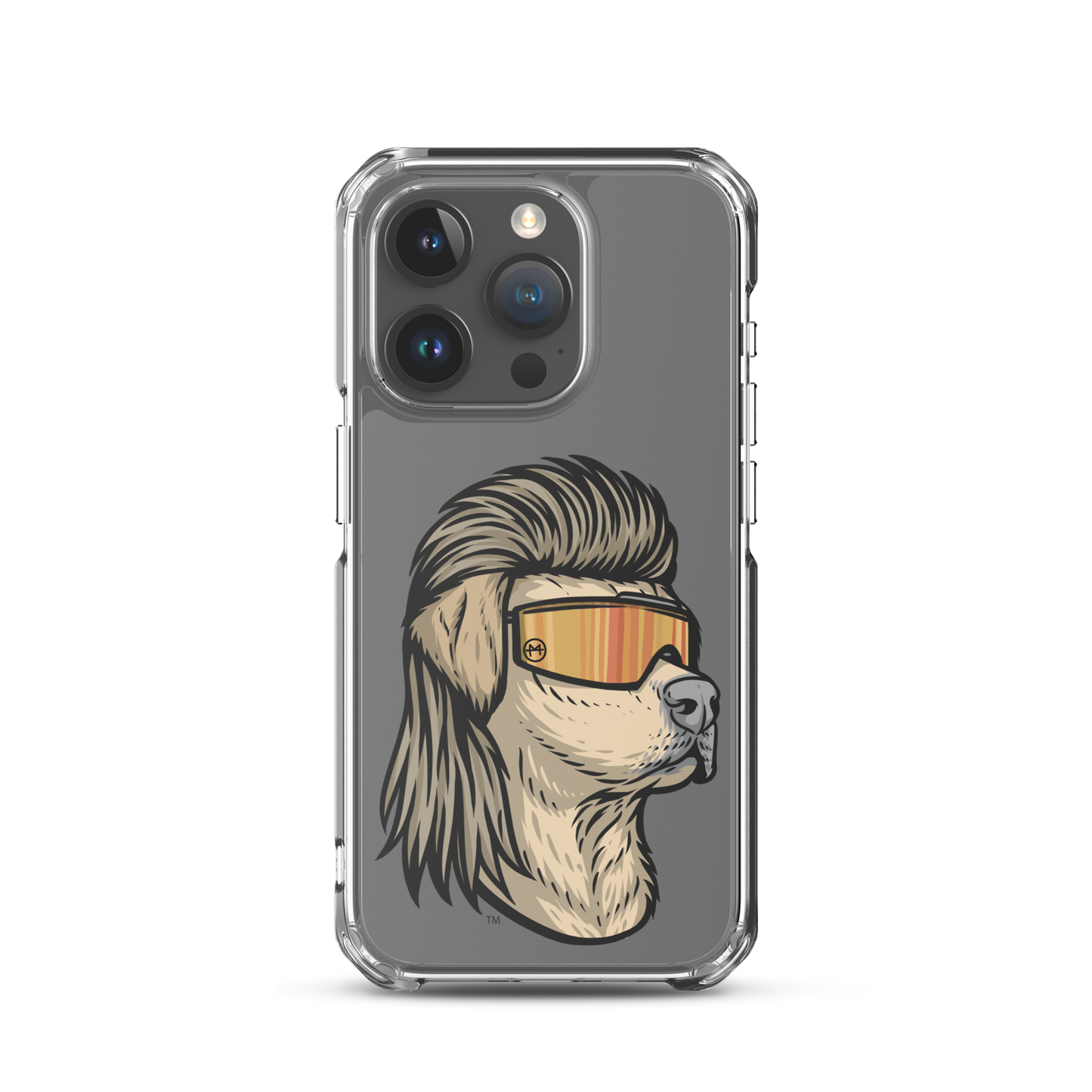 Yellow Lab Mullet iPhone Case - Clear