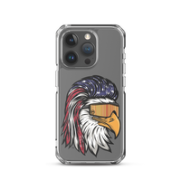 Eagle Mullet USA iPhone Case - Clear