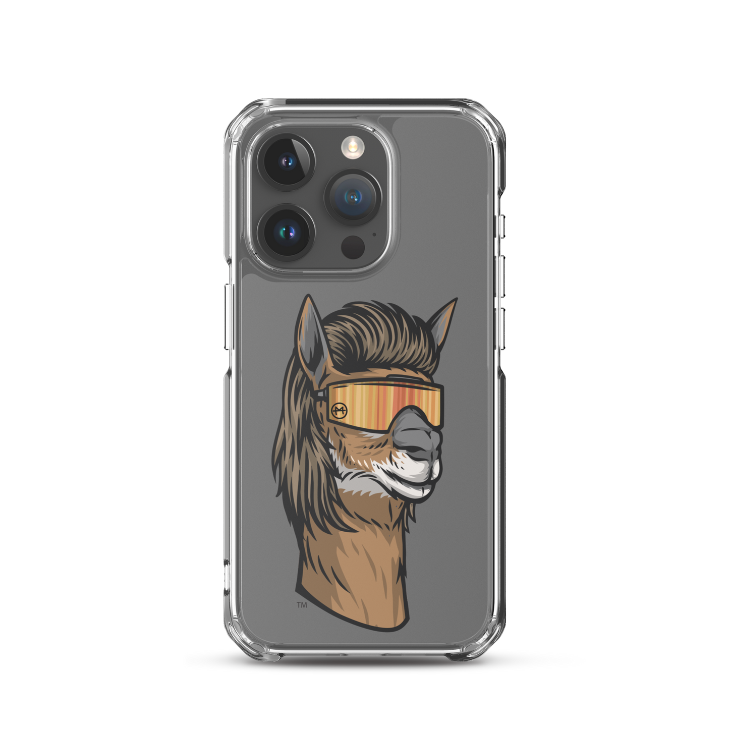 Llama Mullet iPhone Case - Clear