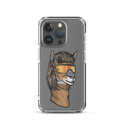Llama Mullet iPhone Case - Clear