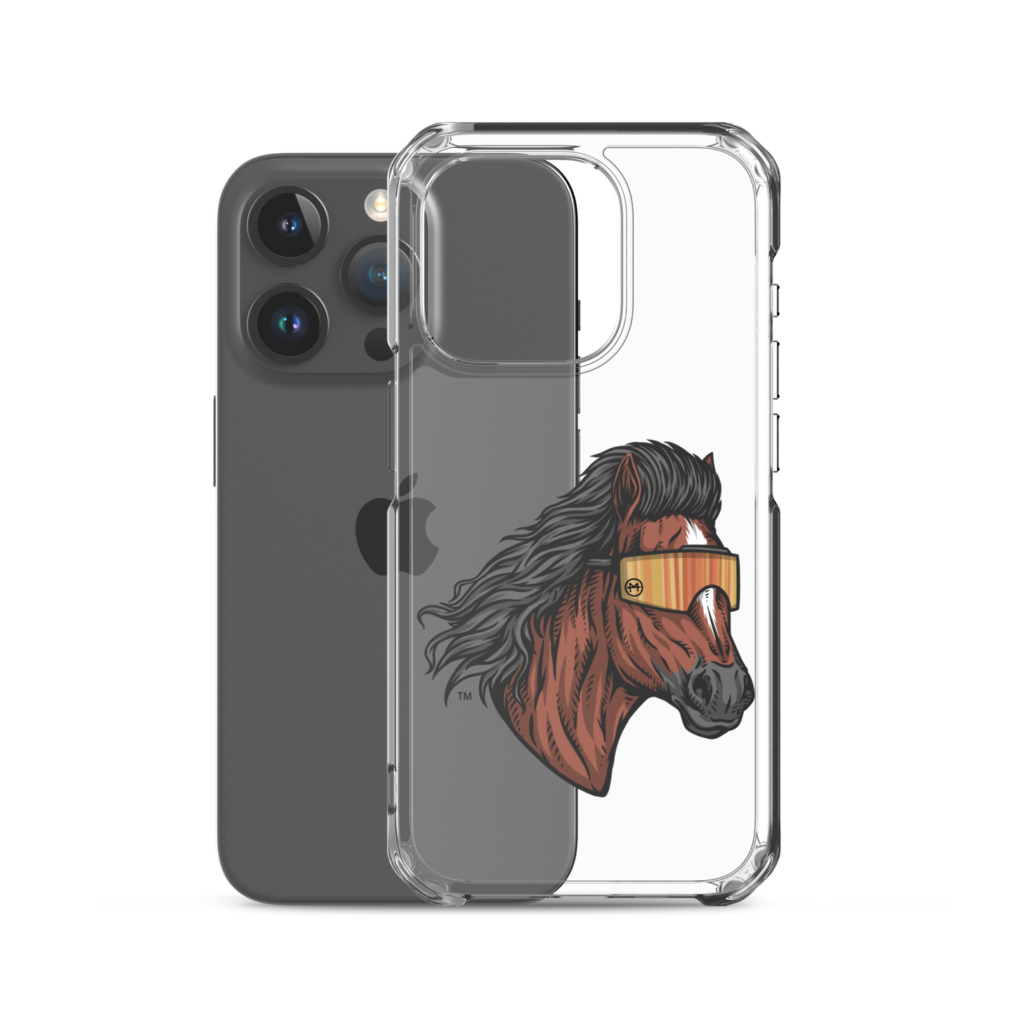 Horse Mullet iPhone Case - Clear