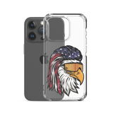 Eagle Mullet USA iPhone Case - Clear