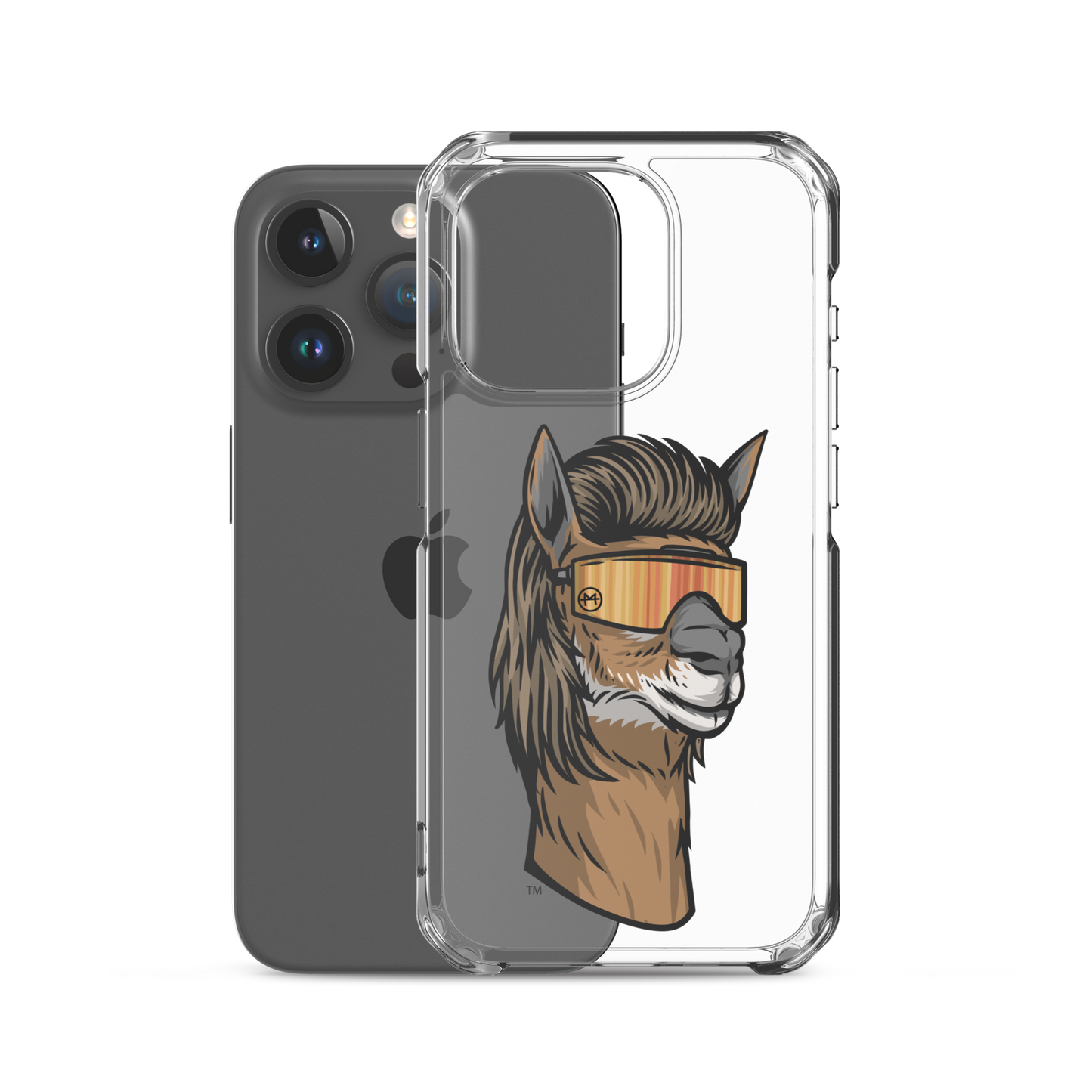 Llama Mullet iPhone Case - Clear