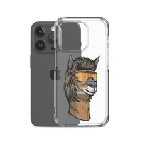 Llama Mullet iPhone Case - Clear