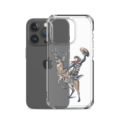 Deer Mullet Cowboy iPhone® Case - Clear