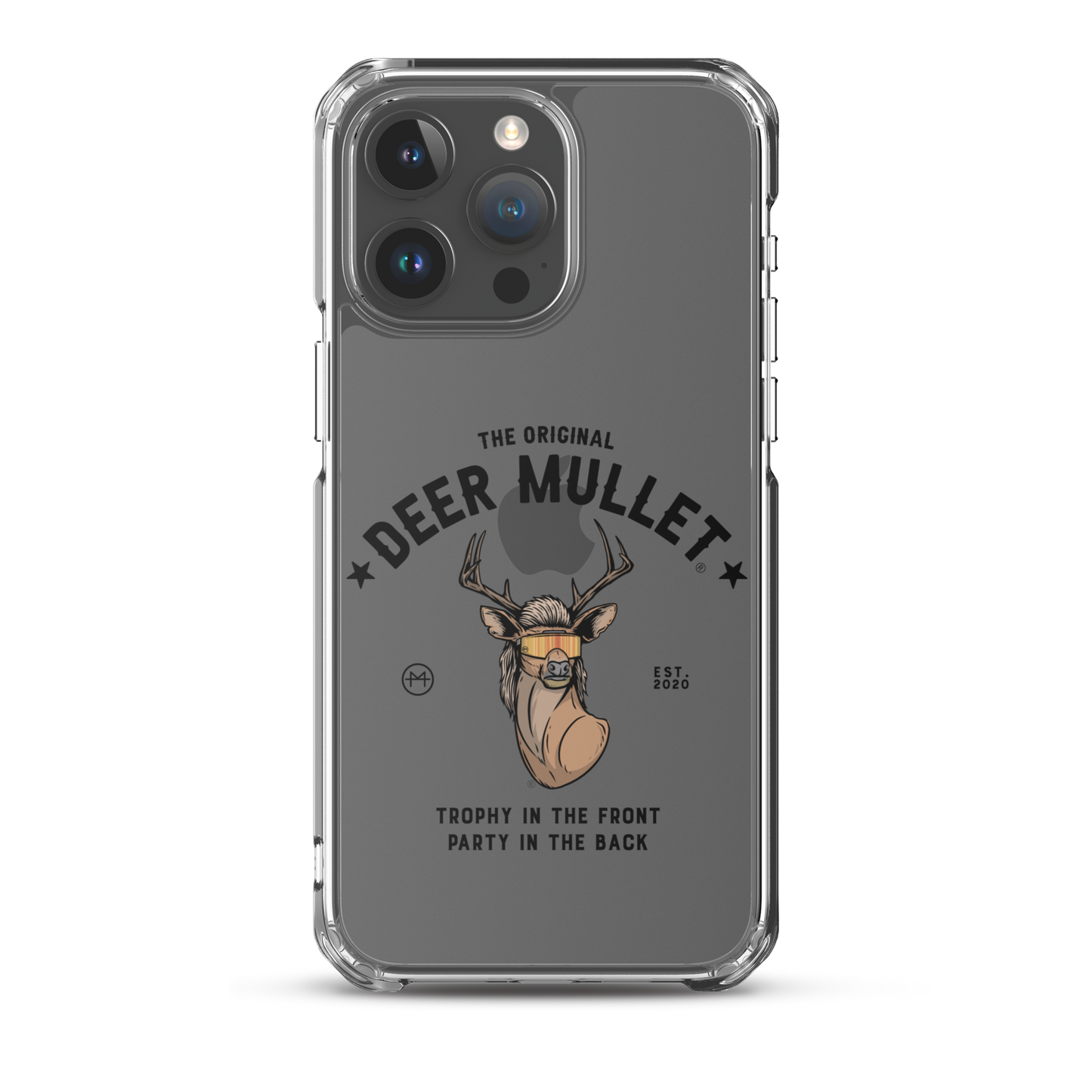 Deer Mullet Motto iPhone Case - Clear