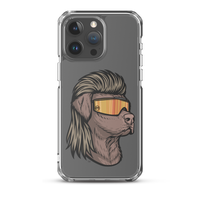 Chocolate Lab Mullet iPhone Case - Clear