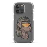 Chocolate Lab Mullet iPhone Case - Clear