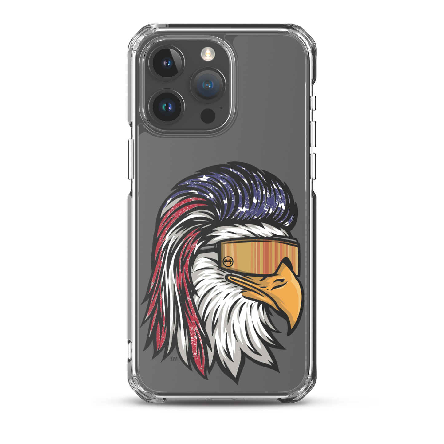 Eagle Mullet USA iPhone Case - Clear