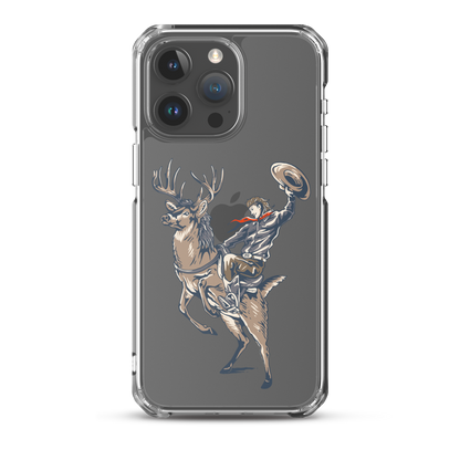 Deer Mullet Cowboy iPhone® Case - Clear