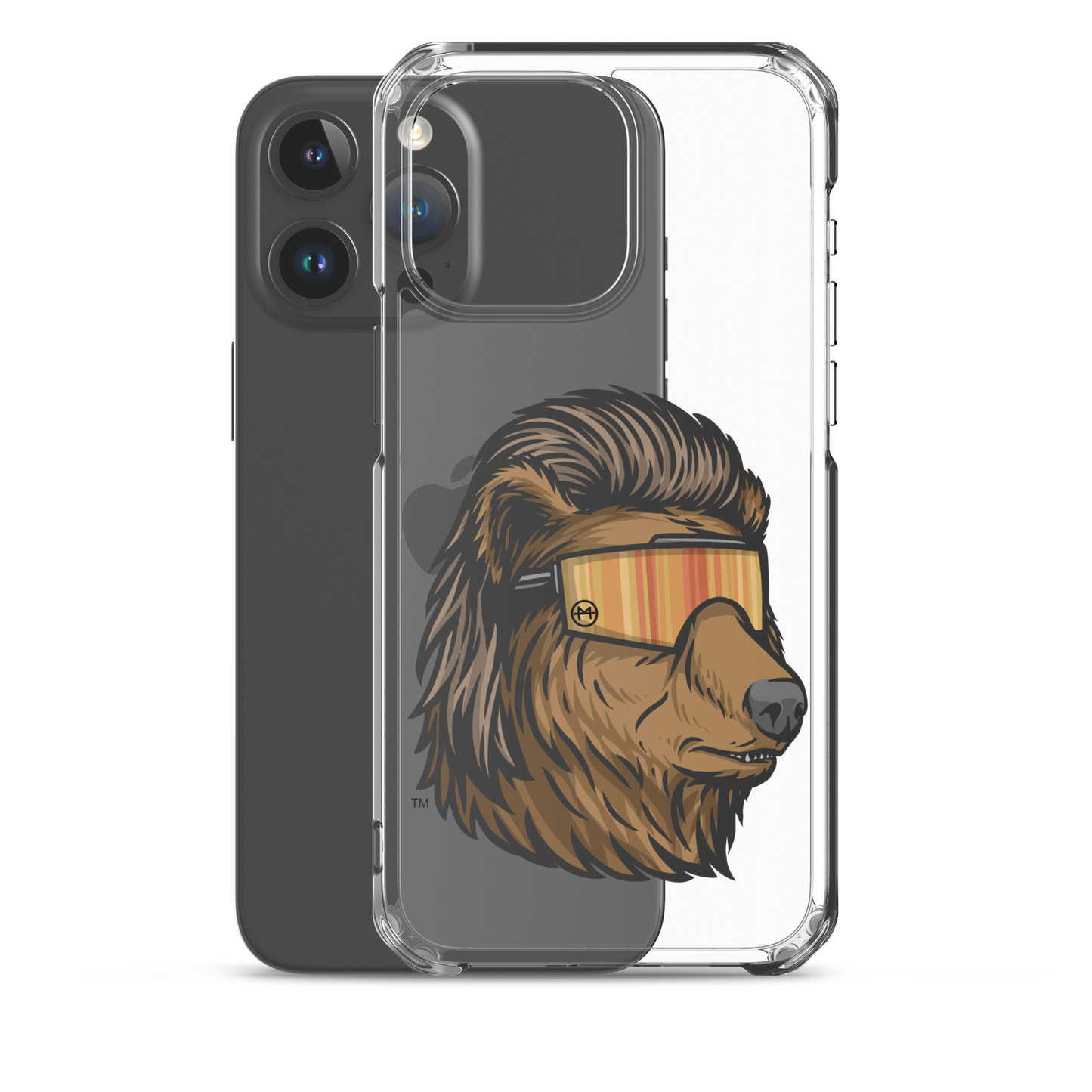 Bear Mullet iPhone Case - Clear