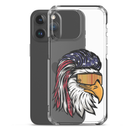 Eagle Mullet USA iPhone Case - Clear