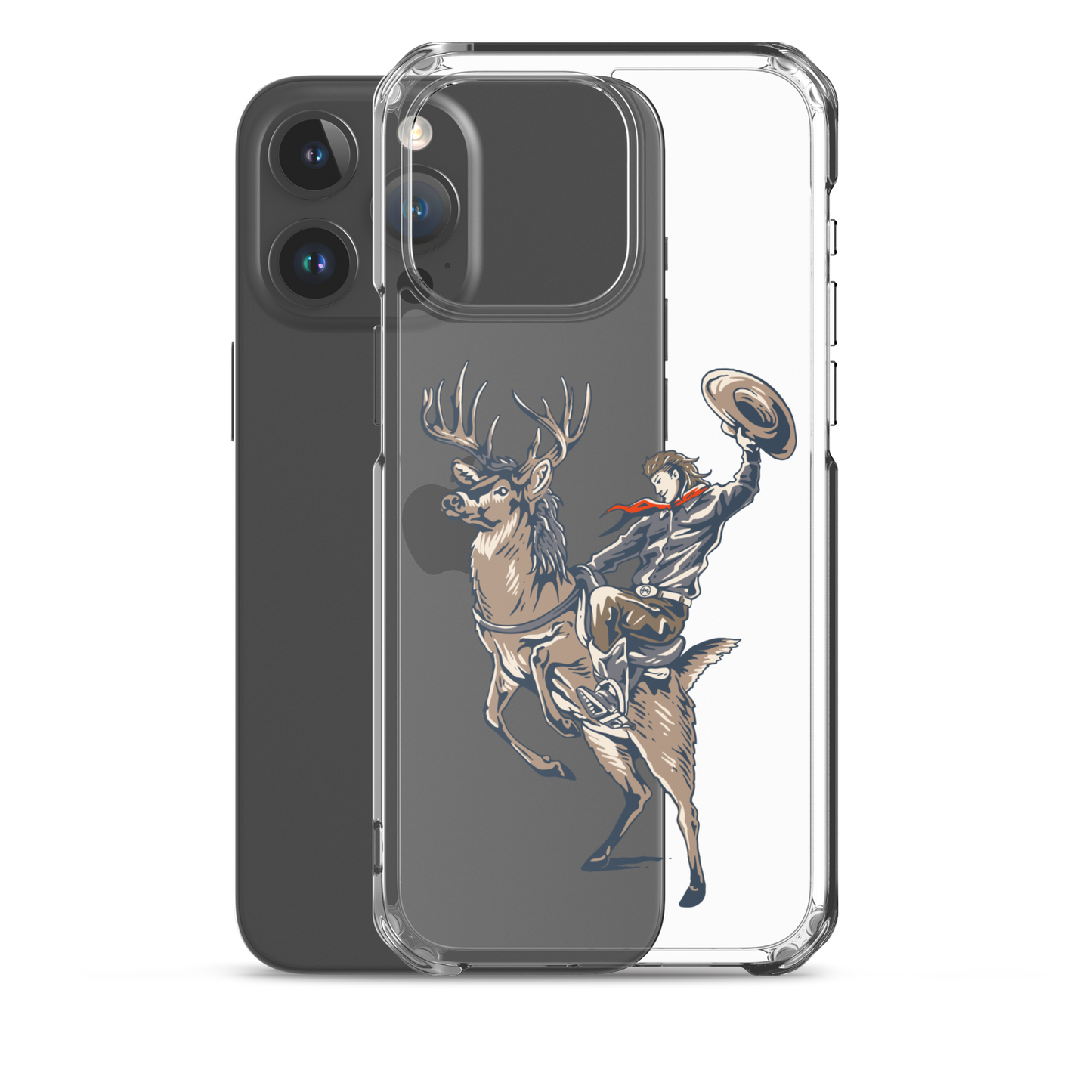 Deer Mullet Cowboy iPhone® Case - Clear