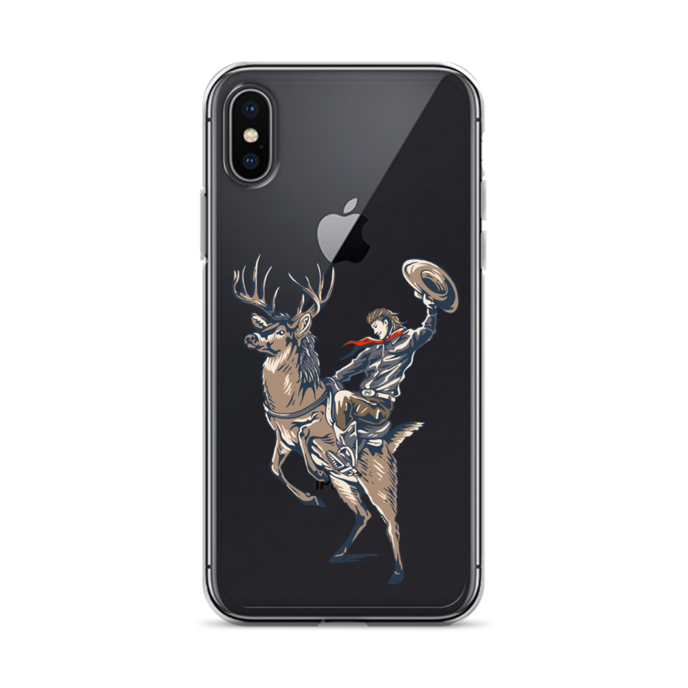Deer Mullet Cowboy iPhone® Case - Clear