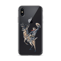 Deer Mullet Cowboy iPhone® Case - Clear