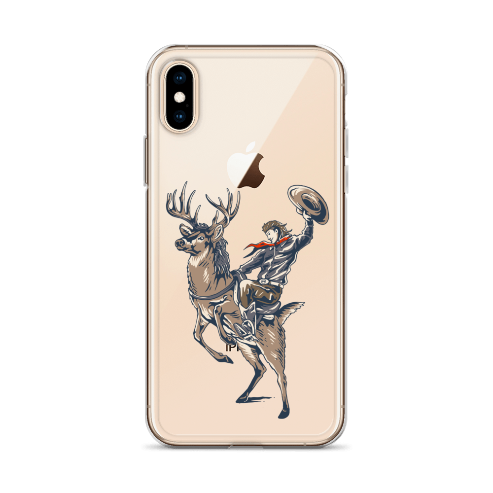 Deer Mullet Cowboy iPhone® Case - Clear