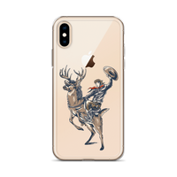 Deer Mullet Cowboy iPhone® Case - Clear