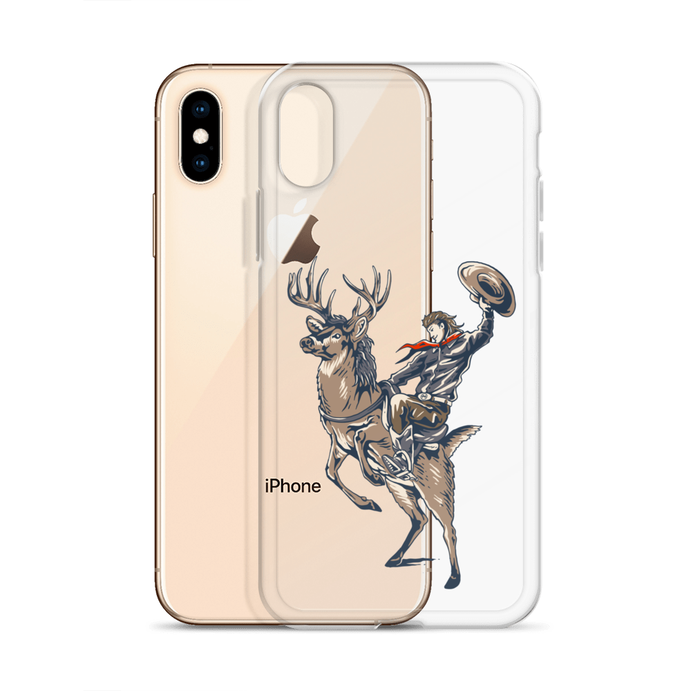 Deer Mullet Cowboy iPhone® Case - Clear