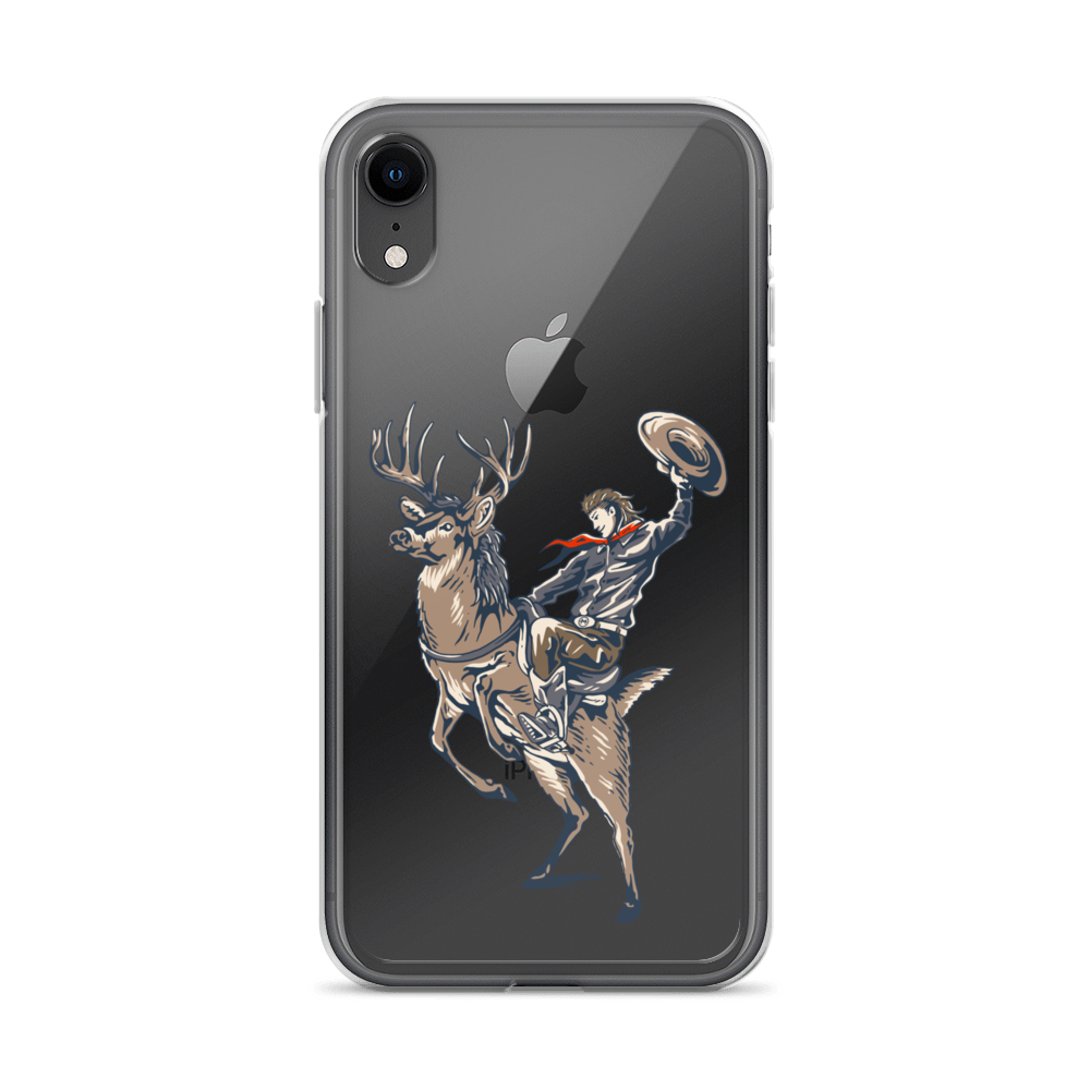 Deer Mullet Cowboy iPhone® Case - Clear