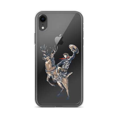 Deer Mullet Cowboy iPhone® Case - Clear