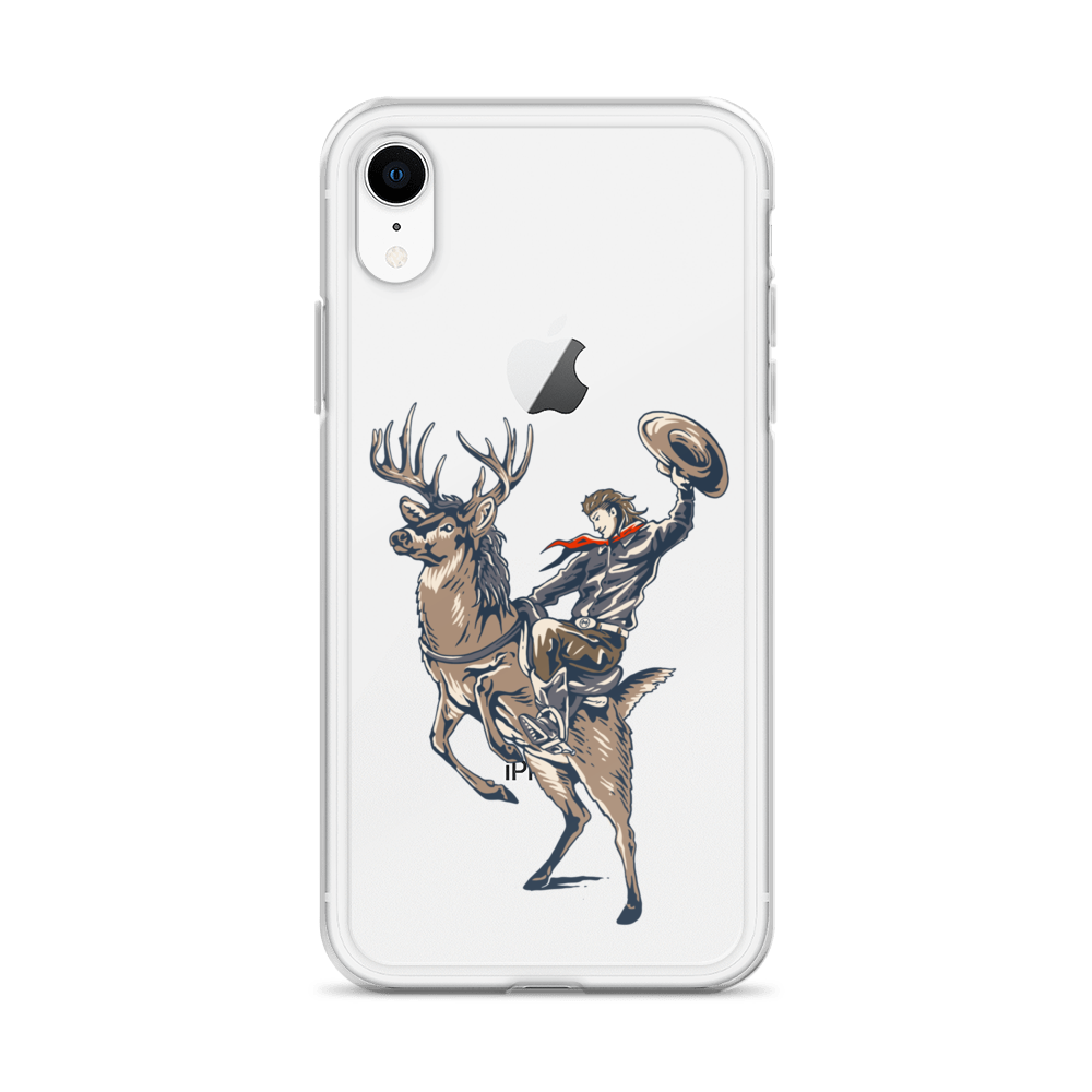 Deer Mullet Cowboy iPhone® Case - Clear